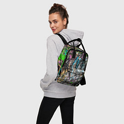 Рюкзак женский Красочный фон в стиле гранж, цвет: 3D-принт — фото 2