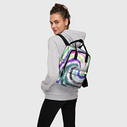 Рюкзак женский Тай-дай разноцветный, цвет: 3D-принт — фото 2