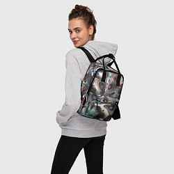 Рюкзак женский Сгусток красок, цвет: 3D-принт — фото 2