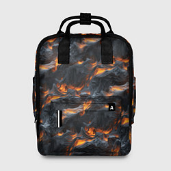 Рюкзак женский Огненные волны - pattern, цвет: 3D-принт