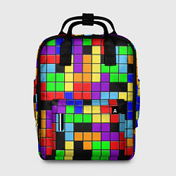 Женский рюкзак Тетрис цветные блоки