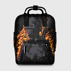 Рюкзак женский PUBG огонь, цвет: 3D-принт