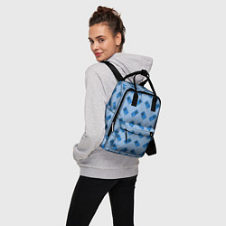 Рюкзак женский Синяя консоль тетрис, цвет: 3D-принт — фото 2