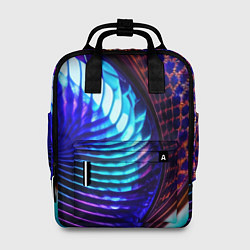 Рюкзак женский Неоновый водоворот, цвет: 3D-принт