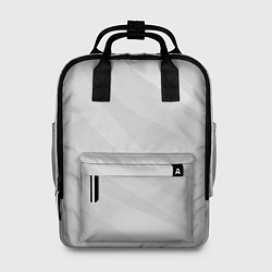 Рюкзак женский Светлый серый плавные полосы, цвет: 3D-принт
