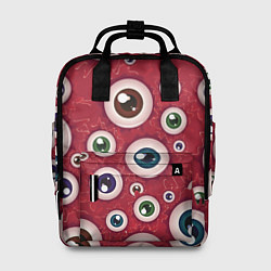 Рюкзак женский Множество жутких глаз, цвет: 3D-принт