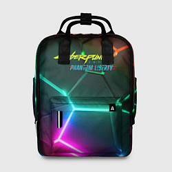 Женский рюкзак Cyberpunk 2077 phantom liberty logo neon