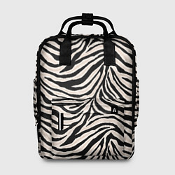Женский рюкзак Полосатая шкура зебры, белого тигра