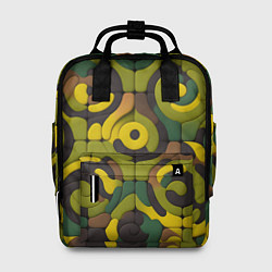 Рюкзак женский Пластилиновый хаки, цвет: 3D-принт
