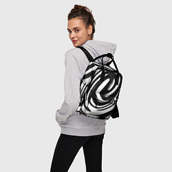 Рюкзак женский Черно-белая воронка, цвет: 3D-принт — фото 2