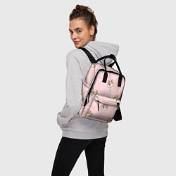 Рюкзак женский Pink corgi, цвет: 3D-принт — фото 2