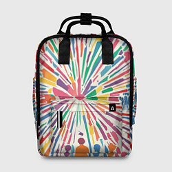 Рюкзак женский Цветные будни, цвет: 3D-принт