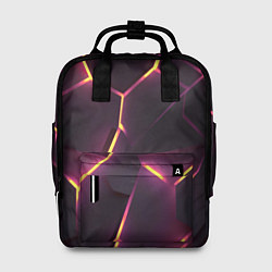 Рюкзак женский Пурпурные неоновые плиты, цвет: 3D-принт