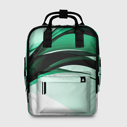 Рюкзак женский White green black, цвет: 3D-принт