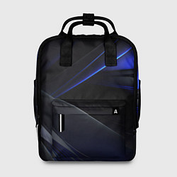 Рюкзак женский Black blue background, цвет: 3D-принт