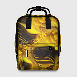 Рюкзак женский Желтая объемная текстура, цвет: 3D-принт
