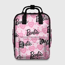 Рюкзак женский Логотип Барби и розовое кружево, цвет: 3D-принт