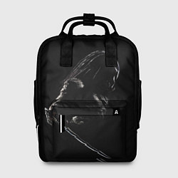 Рюкзак женский Хищник на черном фоне, цвет: 3D-принт