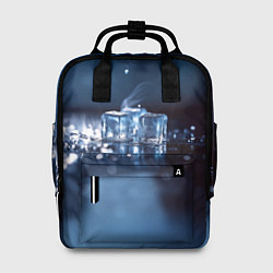 Рюкзак женский Кубики льда с дымком, цвет: 3D-принт