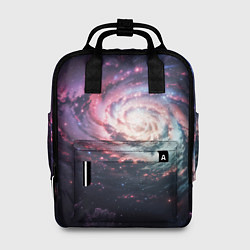Рюкзак женский Спиральная галактика в космосе, цвет: 3D-принт
