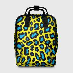 Рюкзак женский Кислотный леопард паттерн, цвет: 3D-принт