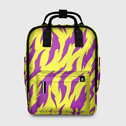 Рюкзак женский Кислотный тигр паттерн, цвет: 3D-принт