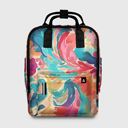 Рюкзак женский Акварельная абстракция, цвет: 3D-принт