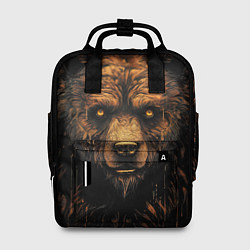 Рюкзак женский Медведь иллюстрация, цвет: 3D-принт