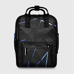 Рюкзак женский Black texture neon line, цвет: 3D-принт