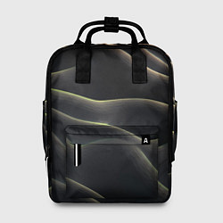 Рюкзак женский Объемная темная текстура, цвет: 3D-принт