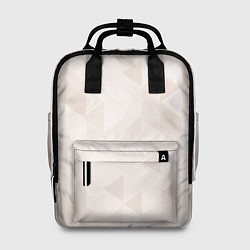 Рюкзак женский Бежевый треугольный, цвет: 3D-принт