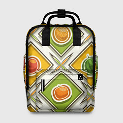Женский рюкзак Fruits and berries pattern