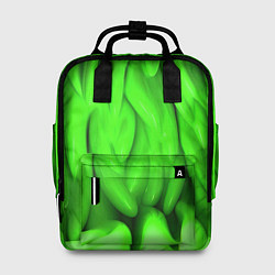 Рюкзак женский Зеленая абстрактная текстура, цвет: 3D-принт