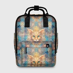 Рюкзак женский Мордашка котика узор, цвет: 3D-принт