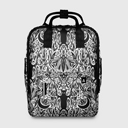 Рюкзак женский Bats and moths - gothic pattern, цвет: 3D-принт