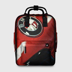 Рюкзак женский Знак бмв на капоте, цвет: 3D-принт