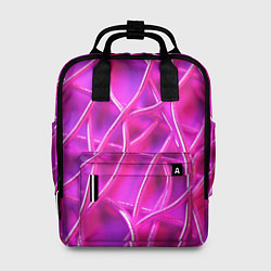 Женский рюкзак Розовые абстрактные трубочки