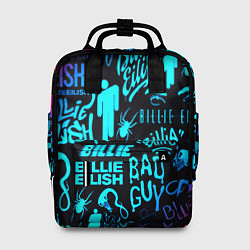 Женский рюкзак Billie Eilish neon pattern