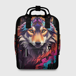 Рюкзак женский Волчица, цвет: 3D-принт