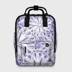 Рюкзак женский Стилизованные цветы абстракция, цвет: 3D-принт