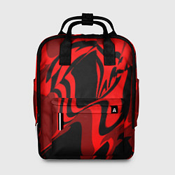 Рюкзак женский Черно-красное предупреждение, цвет: 3D-принт