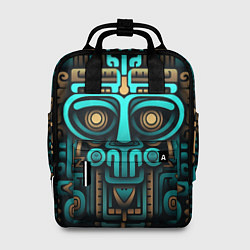Рюкзак женский Орнамент в ацтекском стиле, цвет: 3D-принт