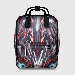 Рюкзак женский Красная киберпанк броня, цвет: 3D-принт