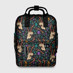 Рюкзак женский Череп с рогами, цвет: 3D-принт