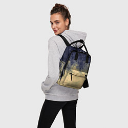 Рюкзак женский Абстракция - чернила на песке, цвет: 3D-принт — фото 2