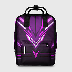 Женский рюкзак Фиолетовые неоновые вставки