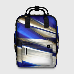 Женский рюкзак Blue white abstract