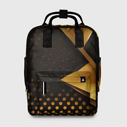 Рюкзак женский Золотистая текстура абстракт, цвет: 3D-принт