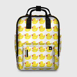 Рюкзак женский Семейка желтых резиновых уточек, цвет: 3D-принт