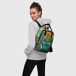 Рюкзак женский Абстрактные мазки краски, цвет: 3D-принт — фото 2